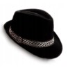 KAPELUSZ JACKSON CAPONE TRILBY FEDORA CZARNY P-Y