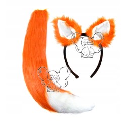 KOSTIUM STRÓJ LISA LIS LISEK USZY I OGON