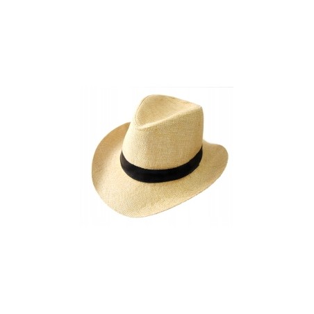 KAPELUSZ PANAMSKI PROFILOWANY KOWBOJ 58 beż melanż