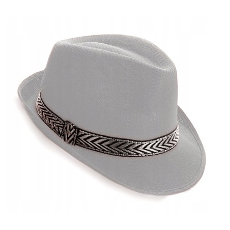 KAPELUSZ JACKSON CAPONE TRILBY FEDORA szary