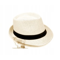 KAPELUSZ HAWANA NATURALNE WŁÓKNO 58 TRILBY ECRU