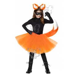 KOSTIUM LISA 5 ELEMENTÓW LIS RABUŚ 40CM POMARAŃCZ