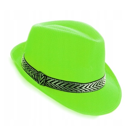KAPELUSZ JACKSON CAPONE TRILBY FEDORA ZIELONY NEON