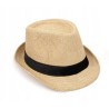 KAPELUSZ HAWANA NATURALNE WŁÓKNO 58 TRILBY J. BEŻ