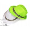 KAPELUSZ JACKSON CAPONE TRILBY FEDORA ZIELONY NEON