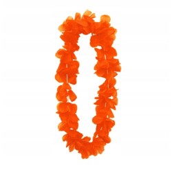 GIRLANDY WIEŃCE HAWAJSKIE kwiaty POMARAŃCZ NEON