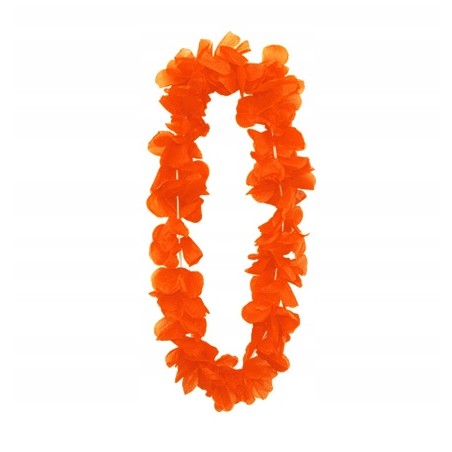 GIRLANDY WIEŃCE HAWAJSKIE kwiaty POMARAŃCZ NEON
