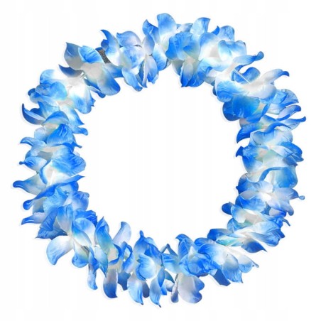 GIRLANDY WIEŃCE HAWAJSKIE kwiaty NIEBIESKIE OCEAN