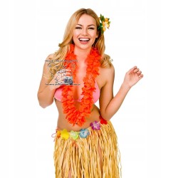 GIRLANDY WIEŃCE HAWAJSKIE kwiaty POMARAŃCZ NEON