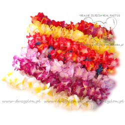 GIRLANDY WIEŃCE HAWAJSKIE kwiaty POMARAŃCZ NEON