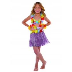 SPÓDNICZKA HAWAJSKA TRAWIASTA 30 cm LUAU FIOLETOWA