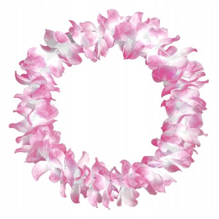 GIRLANDY WIEŃCE HAWAJSKIE kwiaty RÓŻ MALINA