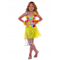 SPÓDNICZKA HAWAJSKA TRAWIASTA 30 cm LUAU ŻÓŁTA