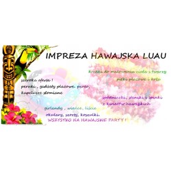 SPÓDNICZKA HAWAJSKA TRAWIASTA 30 cm LUAU FIOLETOWA